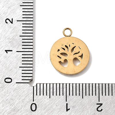304 Stainless Steel Micro Pave Rhinestone Pendants STAS-G369-11G-1
