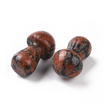 Natural Mahogany Obsidian GuaSha Stone G-A205-25F-1