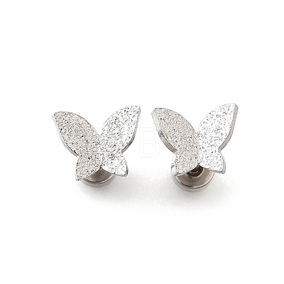 304 Stainless Steel Stud Earrings EJEW-H161-01P-D-1