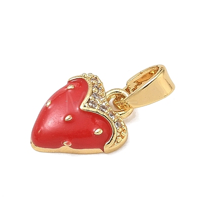 Brass Enamel Pendants CU-CBA5A06-01-1