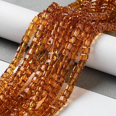 Glass Bead Strands GLAA-R041-4x4mm-12-1