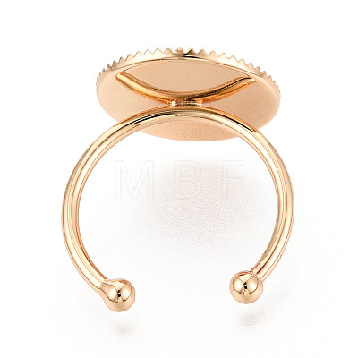 Brass Cuff Ring Findings KK-N276-03B-G-1