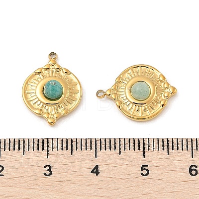 Natural Amazonite Pendants STAS-F312-15G-01-1