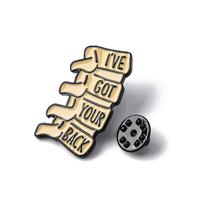 Bone Theme Enamel Pins JEWB-D300-06EB-03-1