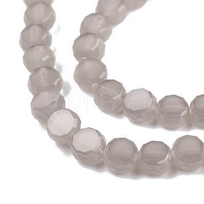Transparent Imitation Jade Glass Beads Strands GLAA-N052-05A-B05-1