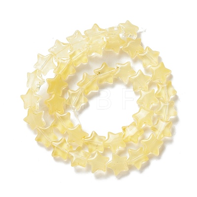 Transparent Glass Beads Strand GLAA-K057-01C-1