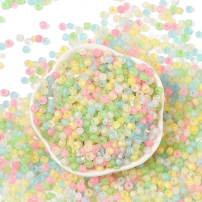 6/0 Luminous Glass Seed Beads SEED-NH0001-01I-1