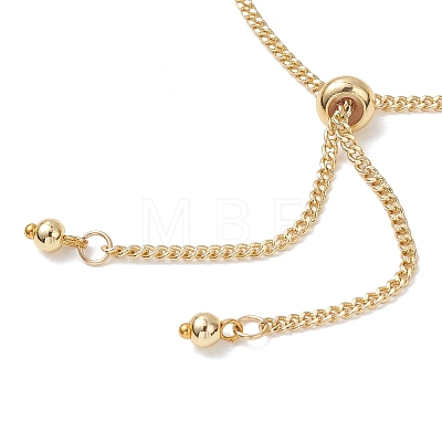 Natural Peridot Chip & Cubic Zirconia Bead Slider Bracelets for Women BJEW-JB13284-1