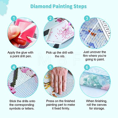 DIY Diamond Painting Passport Cover Kits DIAM-PW0010-39B-1