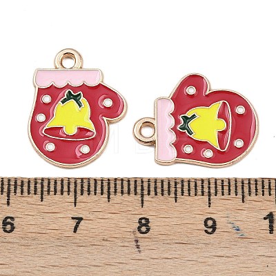 Christmas Alloy Enamel Pendants FIND-I067-02KCG-09-1