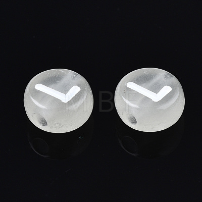Luminous Transparent Clear Acrylic Beads LACR-N001-52-1