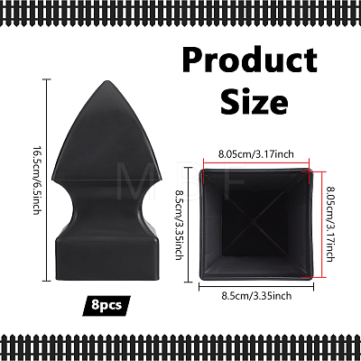 Plastic Guardrail Cover AJEW-WH0752-648-1