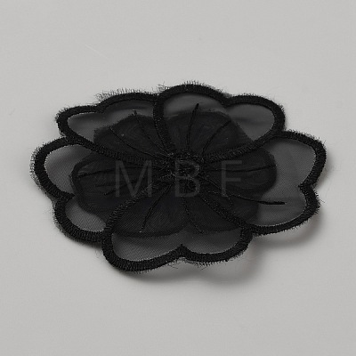 Organza Embroidery Sew on Appliques PATC-WH0008-61I-1
