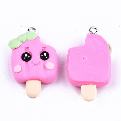 Handmade Polymer Clay Charms CLAY-T016-63E-1