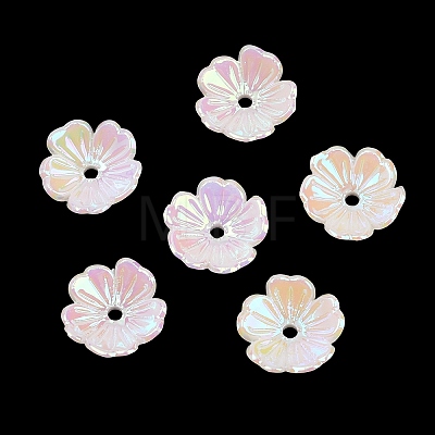 UV Plating Opaque Acrylic Bead Cap OACR-K001-41A-1