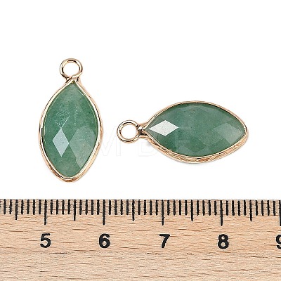 Natural Green Strawberry Quartz Faceted Pendants G-G193-01G-05-1