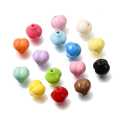 Opaque Acrylic Beads OACR-A047-01-1