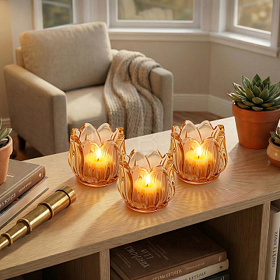 26Pcs Glass Candle Cups AJEW-WA0004-69A-1