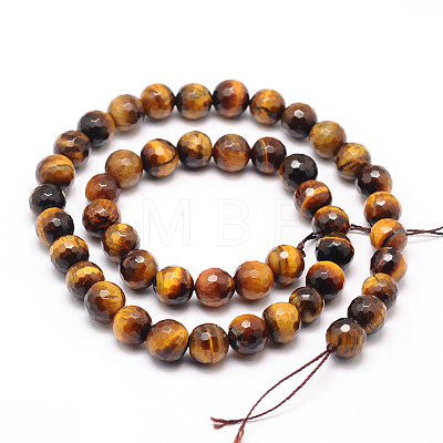 Natural Tiger Eye Beads Strands G-F260-02-14mm-1