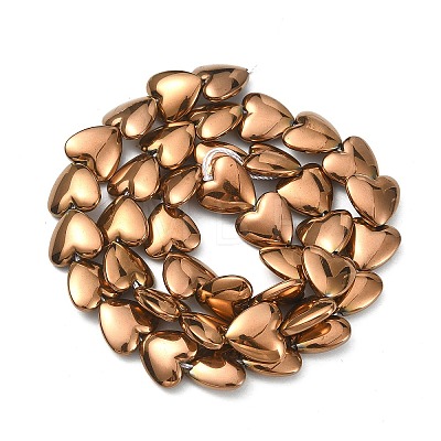 Electroplated Synthetic Non-magnetic Hematite Beads Strands G-C024-04C-1