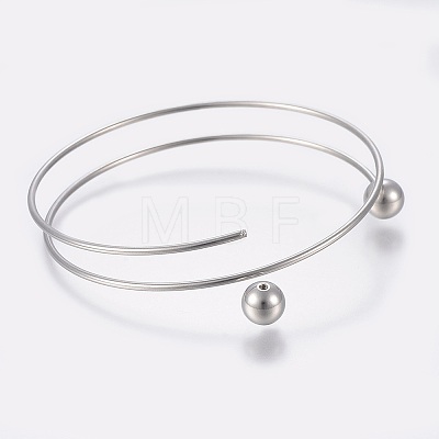 Tarnish Resistant 304 Stainless Steel Bangles Making LS-MAK-K019-01P-1