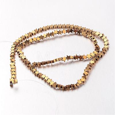 Electroplate Non-magnetic Synthetic Hematite Bead Strands G-F300-24A-03-1