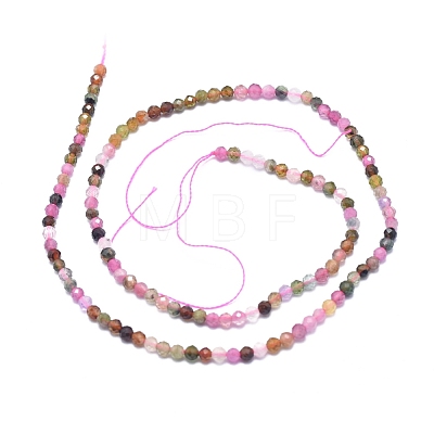 Natural Tourmaline Beads Strands G-D0003-E88-4MM-1