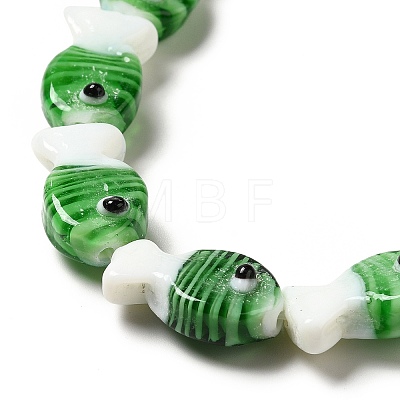 Handmade Lampwork Beads Strands LAMP-G154-07H-1