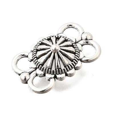 Tibetan Style Alloy Links Connector Charms FIND-D042-07C-AS-1