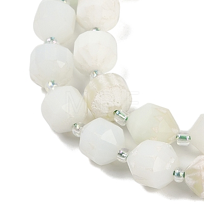 Natural Green Opal Beads Strands G-O201B-135G-1