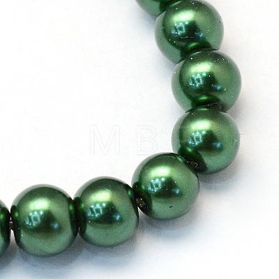 Baking Painted Glass Pearl Round Bead Strands X-HY-Q003-10mm-75-1