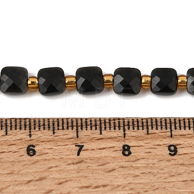 Natural Obsidian Beads Strands GG-CBA96AE-A05-6x6mm-1