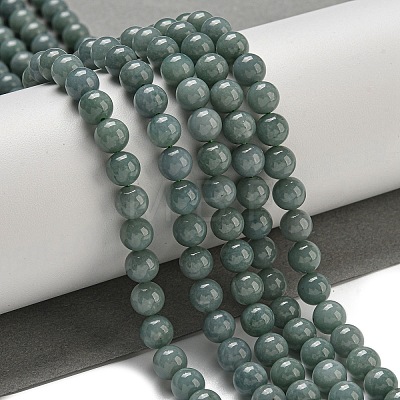 Natural Myanmar Jadeite Beads Strands G-B099-C07-02-1