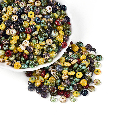Picasso Glass Seed Beads SEED-N010-01I-1