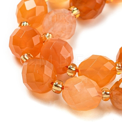 Natural Orange Botswana Agate Beads Strands G-N342-45-1