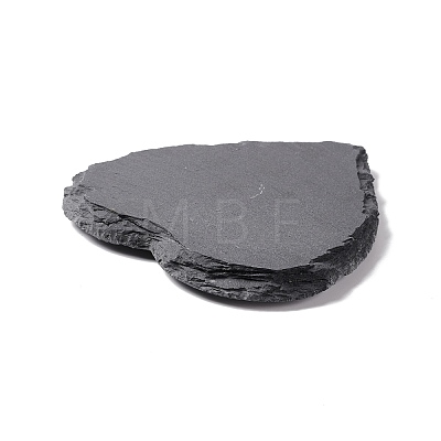 Natural Black Stone Cup Mat AJEW-G036-01-1