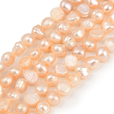 Natural Cultured Freshwater Pearl Beads Strands PEAR-P064-19H-02C-1