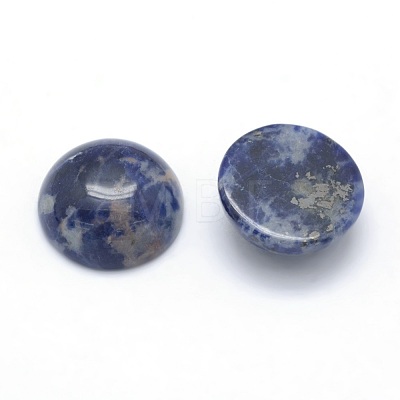 Natural Sodalite Cabochons G-P393-R45-14.5mm-1