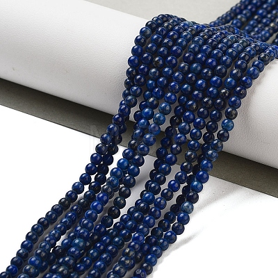 Dyed Natural Lapis Lazuli Beads Strands G-G143-A01-01-1