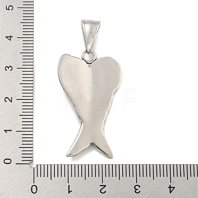 316 Surgical Stainless Steel Pendants STAS-E212-34AS-1