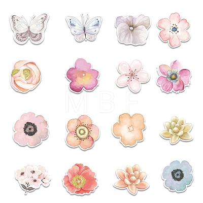 50Pcs PVC Paper Stickers PW-WG7F01D-01-1