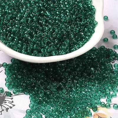 Transparent Colours Picasso Glass Round Seed Beads SEED-B001-06A-09-1