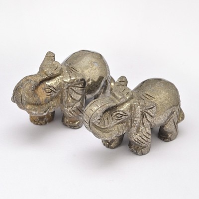 Elephant Natural Pyrite Display Decorations G-A145-01A-1