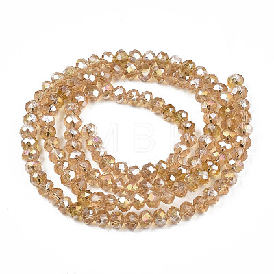 Electroplate Glass Beads Strands EGLA-A044-T2mm-B23-1