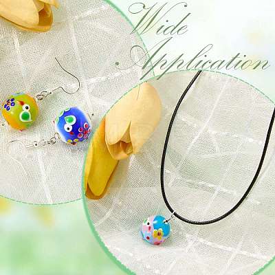 5Pcs Handmade Lampwork Beads LAMP-SZ0001-48B-1