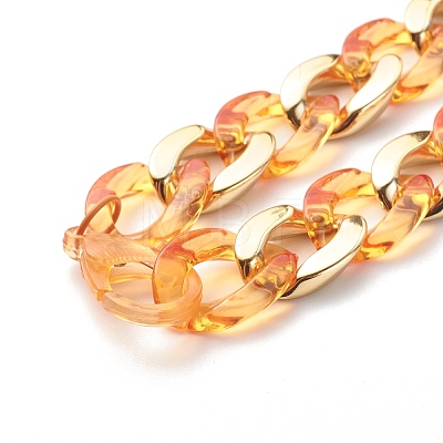 Plastic Curb Chain Necklaces NJEW-JN03550-1