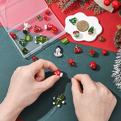 26Pcs 13 Styles Handmade Lampwork Beads LAMP-FS0001-75-1
