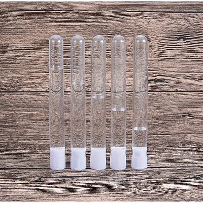 Clear Tube Plastic Bead Containers CON-PH0011-07-1