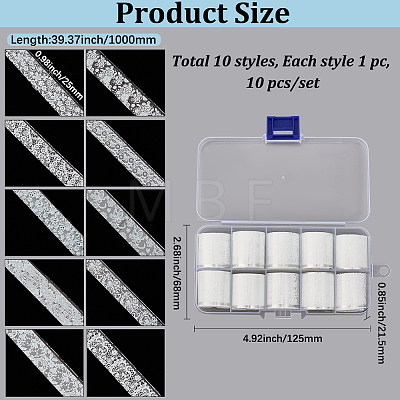 PET Transfer Nail Art Sticker MRMJ-GF0001-73B-1
