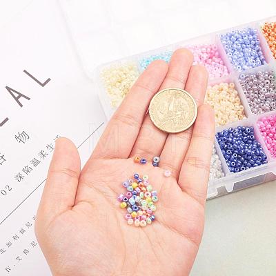 15 Colors Glass Seed Beads SEED-JP0007-02-1